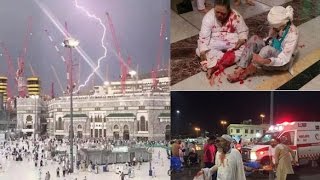 Crane Crash In Mecca Mosque  15 Indians Injured and 2 Killed [upl. by Dlarrej757]