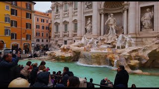 Walking Tour from Quirinale to Fontana di Trevi Rome 2024 4K [upl. by Inavoj]