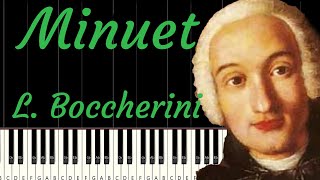 Boccherini Minuet Piano Tutorial [upl. by Elidad293]