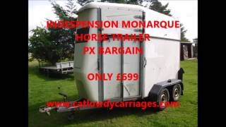 INDESPENSION MONARQUE HORSE BOX TRAILER SOLD IN 3 hrs by wwwcatlowdycarriagescom [upl. by Fafa201]