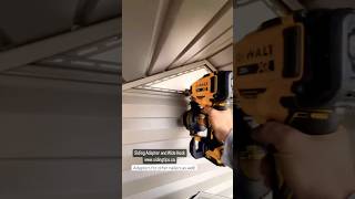 Vinyl siding installation tips  cordless roofing nailer [upl. by Desdee]