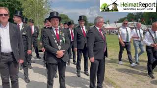 Feierliche Parade am Sonntag  Schützenfest Raesfeld 2023 [upl. by Enialem62]