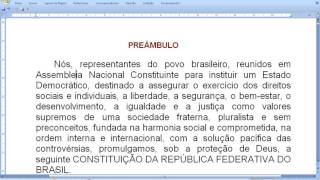 Preâmbulo constitucional A Constituição Federal comentada [upl. by Lanrev646]