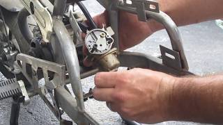 HOW TO replace your pocket bike carburetor 49cc 47cc with START UP [upl. by Jc]