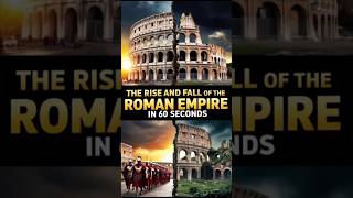 The Rise and FALL of the Roman Empire in 60 Seconds ancientroman romehistory [upl. by Axe]