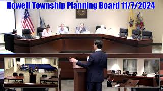 Howell Township Planning Board Meeting 1172024 [upl. by Cesare245]