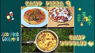 Camp Cooking  Pizza 🍕  Noodles 🍜 [upl. by Adlesirg]