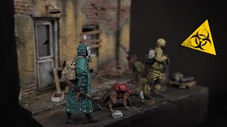 Post Apocalyptic Diorama Someone was here Scale 135 Part2 Final [upl. by Nesrac385]