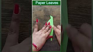 Easy Paper Leaves Craft  DIY Tutorial [upl. by Ailssa741]