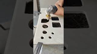 Professional tiling tile laying hole opener new tools [upl. by Ichabod]