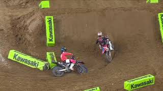 Supercross Round 3 450SX Highlights  Houston Texas NRG Stadium  January 23 2021 [upl. by Amieva732]