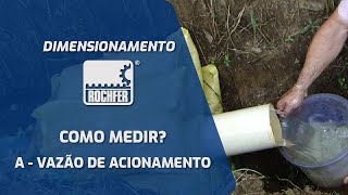 Roda Dágua ROCHFER  Como medir vazão de acionamento  Dimensionamento [upl. by Airdua229]