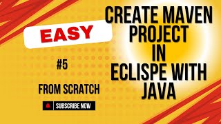 How to Setup and create Maven project with Java in Eclipse [upl. by Ydnam]