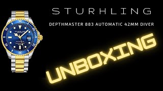 Sturhling Watch Unboxing  Depthmaster 883 Automatic 42mm Diver [upl. by Walrath]