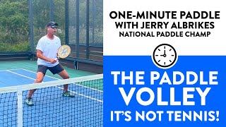 One Minute Paddle — Paddle Volleys Are NOT Tennis Volleys [upl. by Bittencourt]