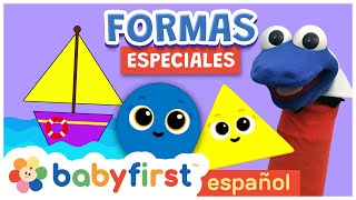 Formas Especiales  Aprende formas para niños  Formas geométricas para bebes  BabyFirst Español [upl. by Pang]