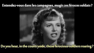 FRENCH LESSON  learn french with movies  Casablanca  La marseillaise  french anthem [upl. by Fawn897]