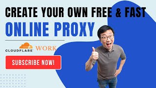 Create Your Own Free amp High Performance Online Proxy Using Cloudflare Work [upl. by Nydroj]