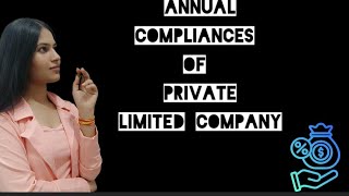 Annual compliances of pvt ltd company new youtube taxcommercefinance youtubevideogovernment [upl. by Dobbins]