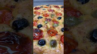 Focaccia con olive e pomodorini di midivertoacucinare 😋 [upl. by Aid]