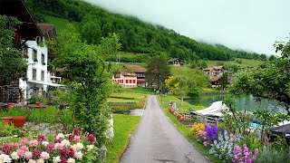 Oberried Switzerland 🇨🇭 walking tour 4K 60fps  Most beautiful Swiss villages [upl. by Rotsen]