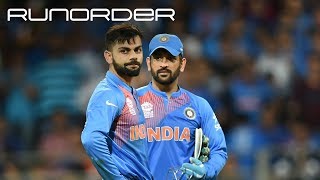 Runorder Is Kohlis defence of Dhoni convincing enough [upl. by Salokin285]