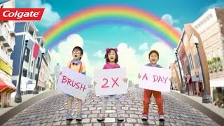 Colgate  Brush Brush Brush Song English [upl. by Lydia]