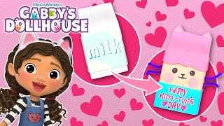 Craft Your Own GabbyThemed Valentines to Give Your Friends  GABBYS DOLLHOUSE [upl. by Peppard]