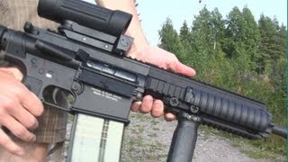 VFCUmarex HK417 400fps Rhop shooting test [upl. by Elletnuahs]