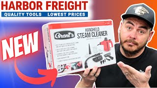 NEW AT HARBOR FREIGHT New Budget Friendly Steam Cleaner  FULL REVIEW [upl. by Enalda777]