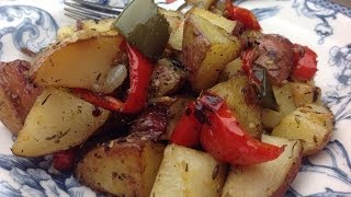 Erics Roasted Red Potatoes with Bell Pepper and Onion [upl. by Saree]