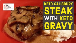 How to Make Keto Salisbury Steak and Gravy  Keto Comfort Food Keto Ketorecipes [upl. by Moscow852]