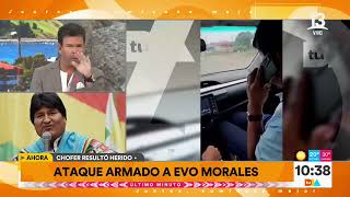 Expresidente boliviano Evo Morales denuncia atentado con disparos a su vehículo  Tu Día  Canal 13 [upl. by Suaeddaht555]