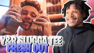 YampR SLUGGA TEE  Fresh Out Official Music Video REACTION [upl. by Nikaniki57]