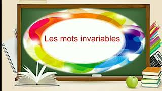 Les mots invariables [upl. by Feeney836]