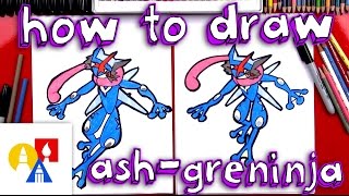 How To Draw AshGreninja Pokemon [upl. by Cello]