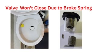 How To Replace Sealand Dometic 385310683 Toilet Spring Cartridge When Pedal Wont Return  Stuck Open [upl. by Wohlen263]