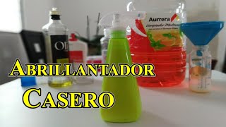 ABRILLANTADOR  HIDRATADOR DE PLASTICOS CASERO MANCHAS DE ALCOHOL EN PLASTICO [upl. by Eitsyrhc]