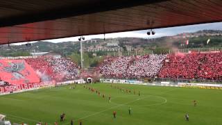 Perugia  Frosinone  Inno ed entrata in campo delle squadre [upl. by Aldercy]