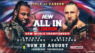 Bryan Danielson vs Swerve Strickland highlights  AEW All In London 2024 [upl. by Costanza]