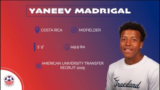 University Soccer  Yaneev Madrigal ⚽🇨🇷  Midfielder  Fall 25 [upl. by Jourdan]