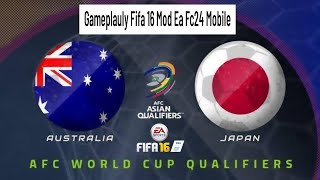 🇭🇲 VS 🇯🇵  Gameplay Fifa 16 Mod Ea Fc24 Mobile [upl. by Newnorb]