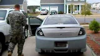 2005 Dodge neon SXT pacesetter header 25 straight pipe [upl. by Eniretak]