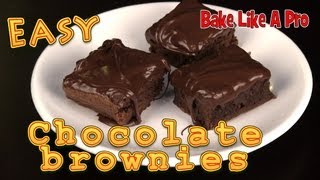 Easy Chocolate Brownies Recipe [upl. by Kunz]