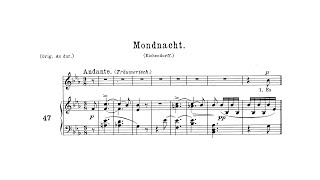 Brahms Mondnacht WoO 21 with Score [upl. by Manoff]