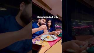 Broadminded Wife shorts youtubeshorts funny comedy food couple ashortaday [upl. by Ainad]