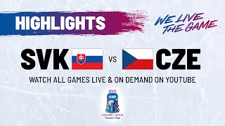 Highlights  Slovakia vs Czechia  2023 IIHFWorlds [upl. by Annekahs504]