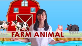 Farm Animals  Preschool Lesson with Free Worksheet [upl. by Bealle972]