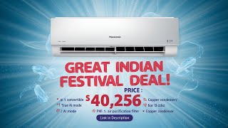 Great Indian Festival Panasonic 15 Ton 3 Star WiFi Inverter Smart Split AC views [upl. by Suckow51]