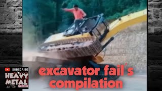 Excavator FAILS compilation [upl. by Howlond]